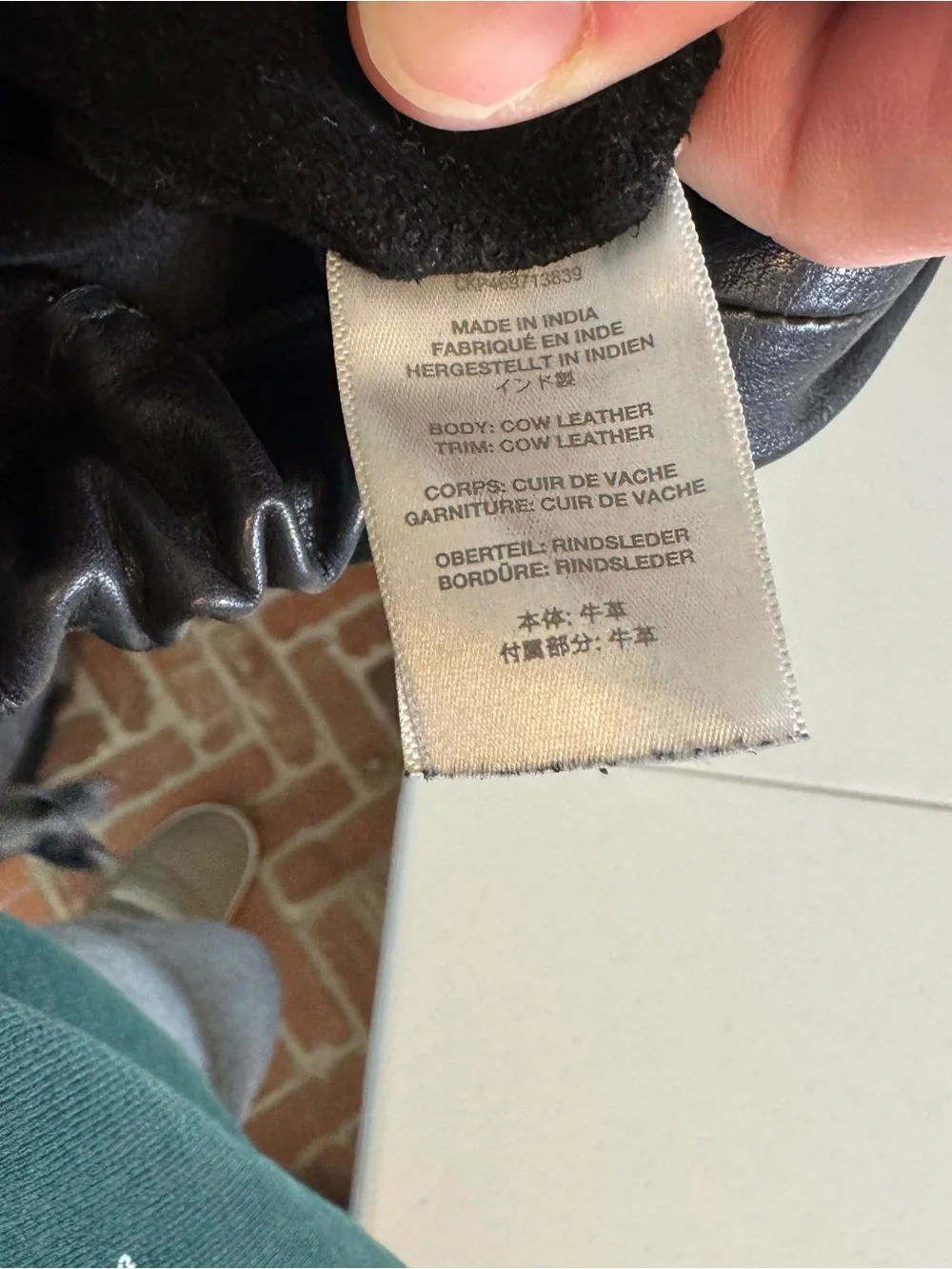Madewell the piazza crossbody in black leather NO STRAP‎